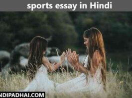sports essay in Hindi